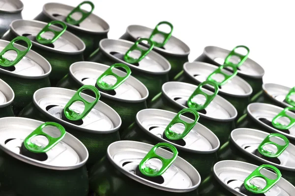 Aluminum beer cans — Stock Photo, Image