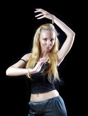 süsler Doğu tarzı ile güzel bir genç kadın