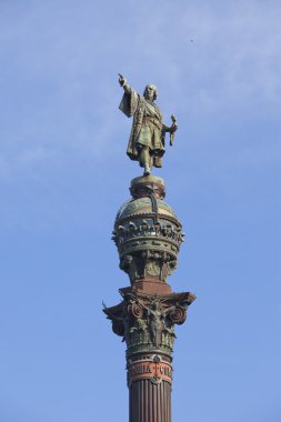 İspanya. Barselona. columbus Anıtı