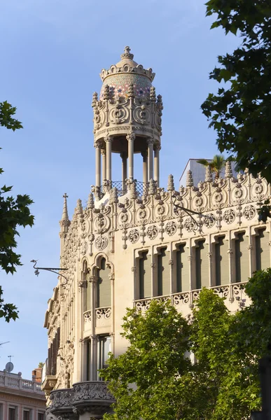 Casa Lleo Morera - o antigo edifício em Barcelona — Fotografia de Stock