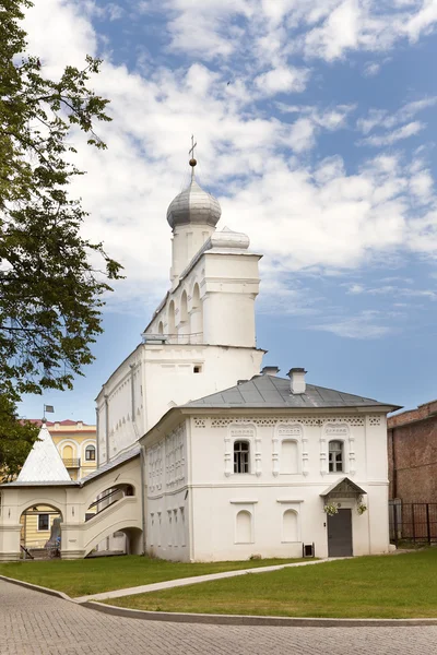 Kathedraal in het Kremlin, Groot-Novgorod, Rusland — Stockfoto