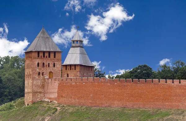 Le rovine della corte di Jaroslav, Grande Novgorod, Russia — Foto Stock