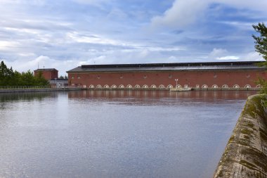 Finlandiya. Imatra. Hidroelektrik Santrali buildin