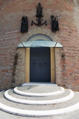 Vatikan, Roma, İtalya, Vatikan bahçelerde 20 Eylül 2010 tarihinde kulesinde Saint buraya'nın kapısı