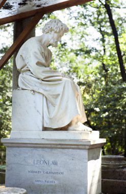 Vatikan-20 Eylül: Heykel grupları bahçelerde 20 Eylül 2010 tarihinde Vatikan'da Vatikan, Roma, İtalya