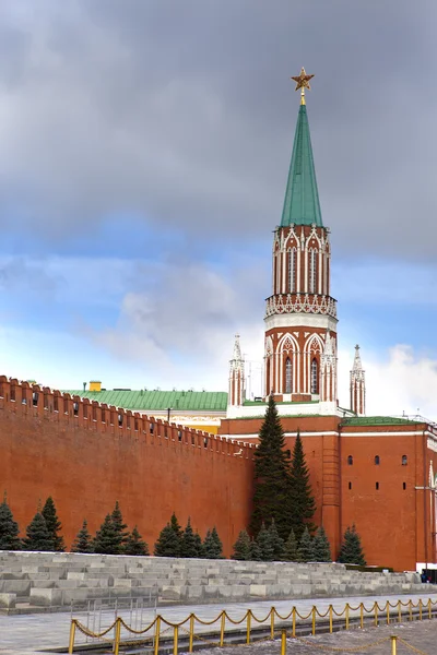 Moscow, Kremlin wall in a sunny day — Stock Photo, Image