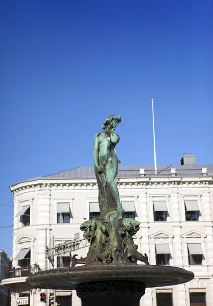 Havis Amanda Fountain. Helsinki, Finland — Stock Photo, Image