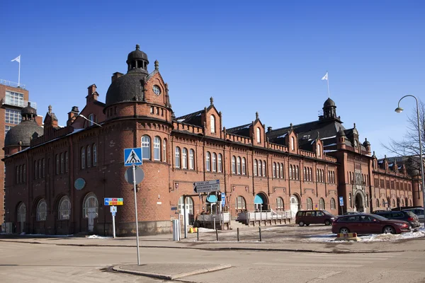 Arkitekturen i medeltida stadsdel i Helsingfors — Stockfoto
