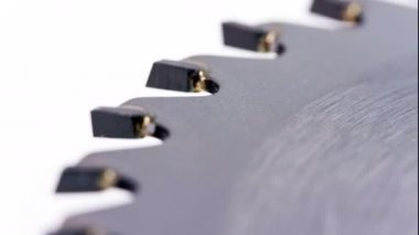 Daire testere disk döner, zaman atlamalı