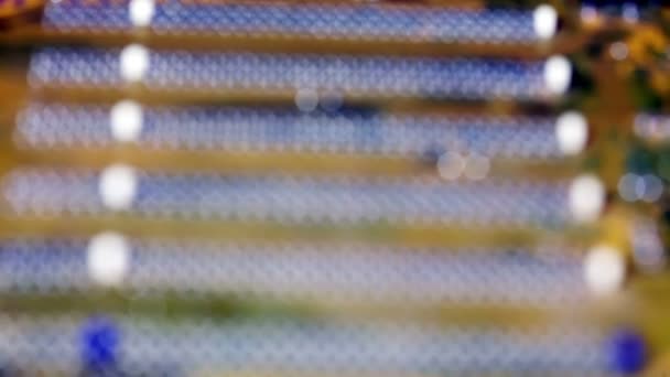 Partie du microcircuit en gros plan 