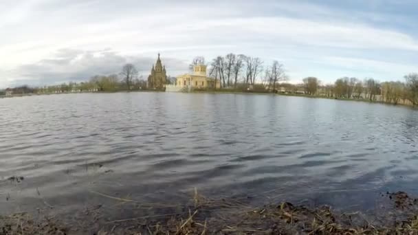 Rússia, São Petersburgo, Igreja de São Pedro e Paulo. Desfasamento temporal — Vídeo de Stock