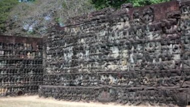 Angkor Thom, Teras cüzamlı Kral, Siem Reap, Kamboçya