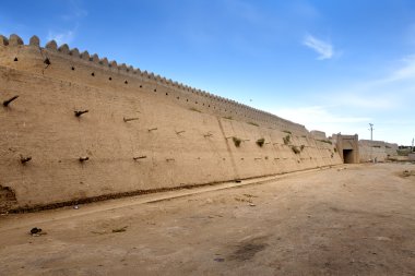 Özbekistan. Khiva. Antik şehir duvarı.