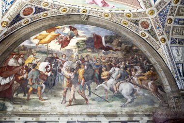 Tavanda odalardan birinde 24 Mayıs 2011 tarihinde Vatikan Müzesi, Roma, İtalya.
