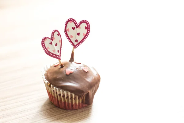 Sobremesa de bolo de chocolate — Fotografia de Stock