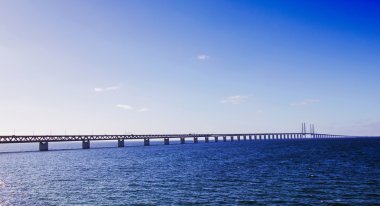 Oresund Bridge Sweden Malmo clipart