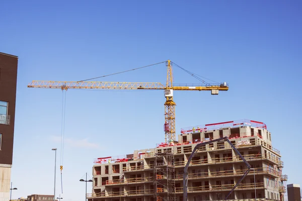 Construction Crane at Site — Stock Photo, Image