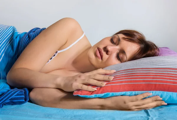 Wanita tidur yang cantik — Stok Foto