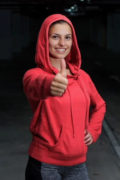 Sportowy wykonując dama fitness Active — Zdjęcie stockowe