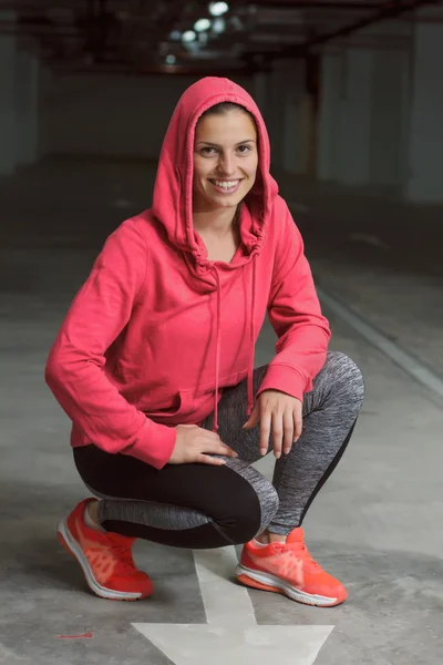 Fitness Sporty Exercício Mulher ativa — Fotografia de Stock