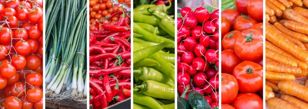 Fresh Vegetable Collage — Stock Photo, Image