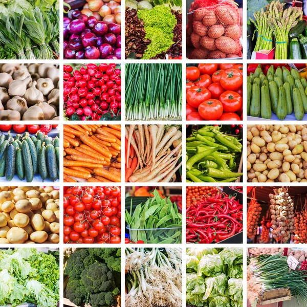 Fresh Vegetable Collage