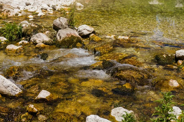 Stream Over Rocks Natura — Foto Stock