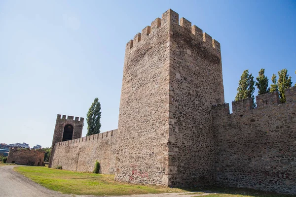 Smederevo要塞 中世纪设防的城市位于多瑙河的右岸 Smederevo 塞尔维亚 旅游目的地 — 图库照片