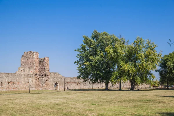 Fortaleza Smederevo Ciudad Fortificada Medieval Situado Orilla Derecha Del Río — Foto de Stock