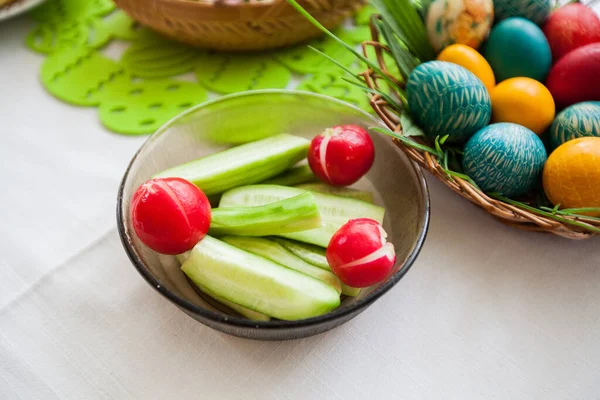 Easter Eggs Collection Handmade Painting Orthodox Easter Traditional Preparing Easter — Stock Photo, Image