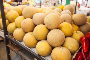 Taze Yaz Sağlıklı Yiyecek Karpuzu Yerel Çiftçi Pazarı 