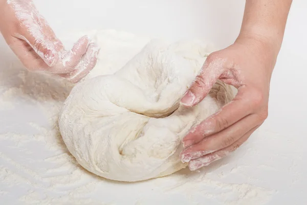 Kneading Dough — Stock Photo, Image