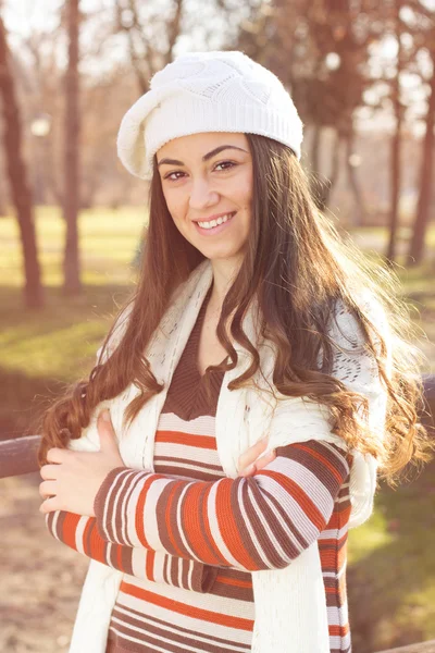 Cheerful Beautiful Lovely Young Woman Relaxing — Stock Photo, Image