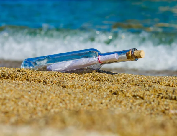 Message In A Bottle Stock Photo