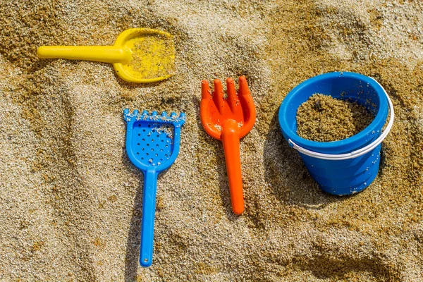 Giocattoli da spiaggia per bambini estivi — Foto Stock