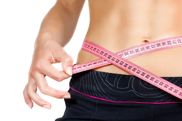 Slim Fit Dieta Peso Misurazione Vita — Foto Stock