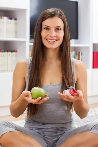 El adelgazamiento Concepto de dieta —  Fotos de Stock