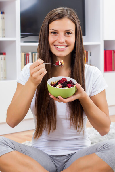 Healthy Food Cereal Muesli For Breakfast