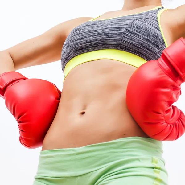 Fitness schlank sportlich Frauenkörper — Stockfoto