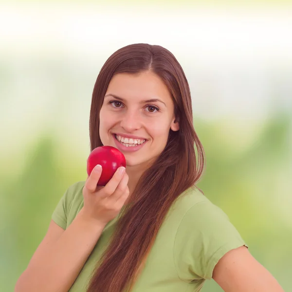 Gezond eten apple — Stockfoto