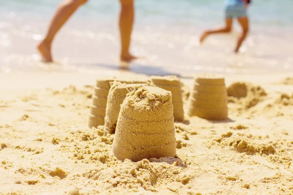 Kreatywnych lato zabawa na plaży — Zdjęcie stockowe