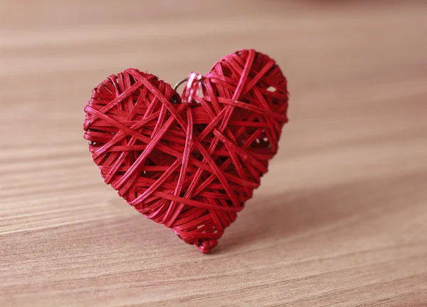 Amor coração vermelho — Fotografia de Stock