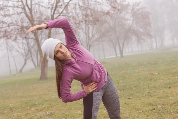 Fitness Femme Sportive Activité de plein air — Photo