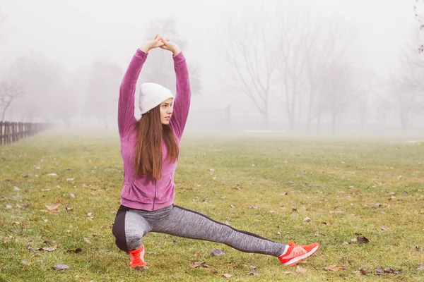 Fitness Sporty Woman Outdoor Activity — Stock Photo, Image