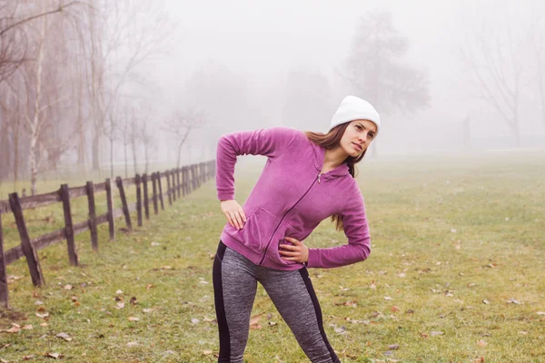 Fitness Donna sportiva Attività all'aperto — Foto Stock