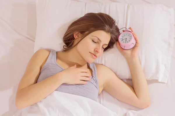 Sveglia ragazza addormentata — Foto Stock