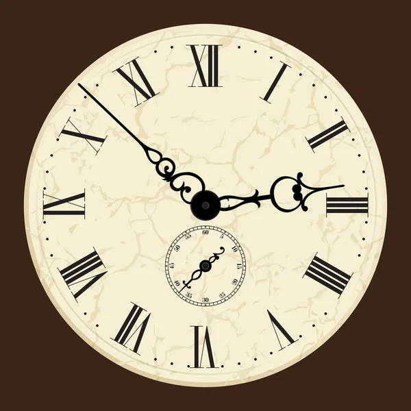 Vieille horloge — Image vectorielle