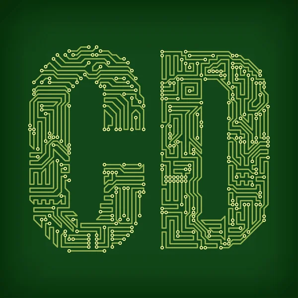 PCB-Symbole — Stockvektor