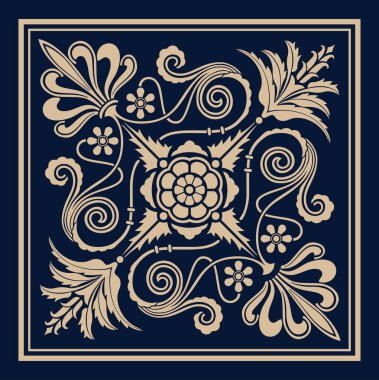 vektör çiçekli süs tasarım öğeleri.