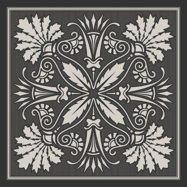 vektör çiçekli süs tasarım öğeleri.